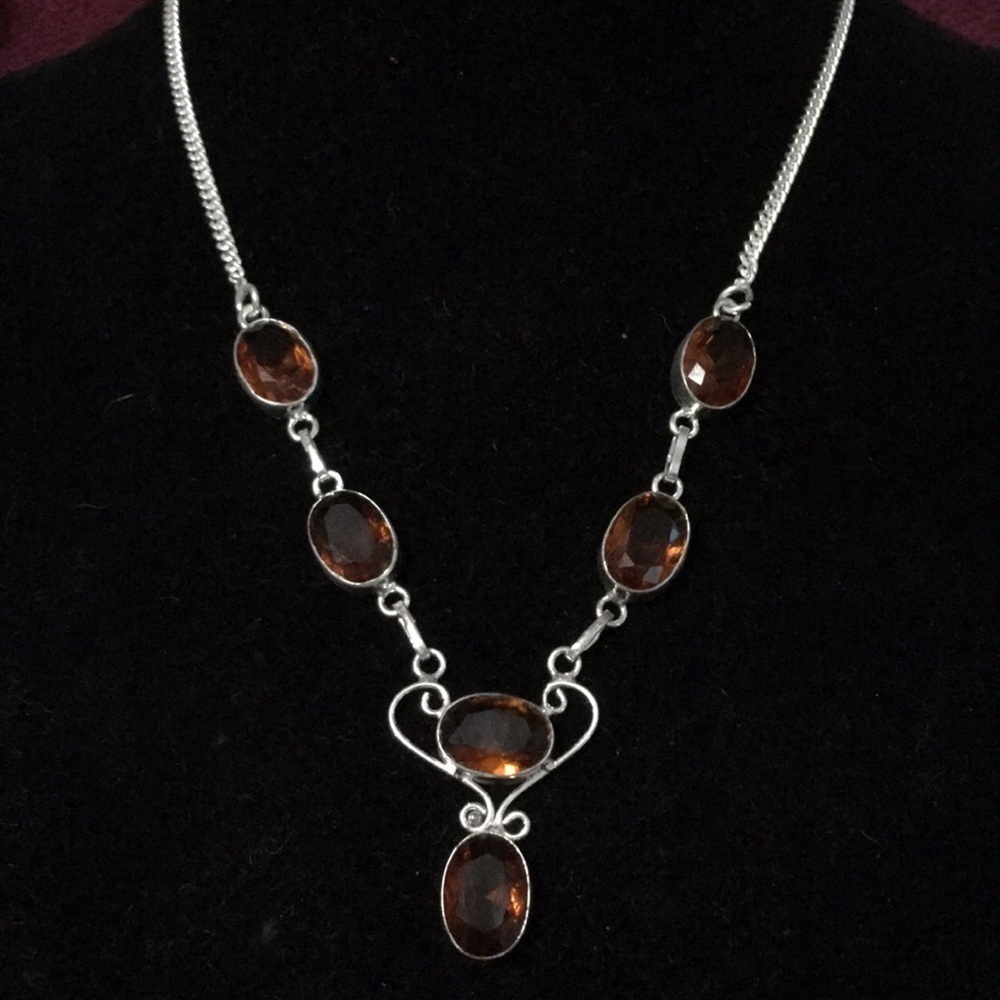 BRANDY Topaz Sterling Silver Necklace